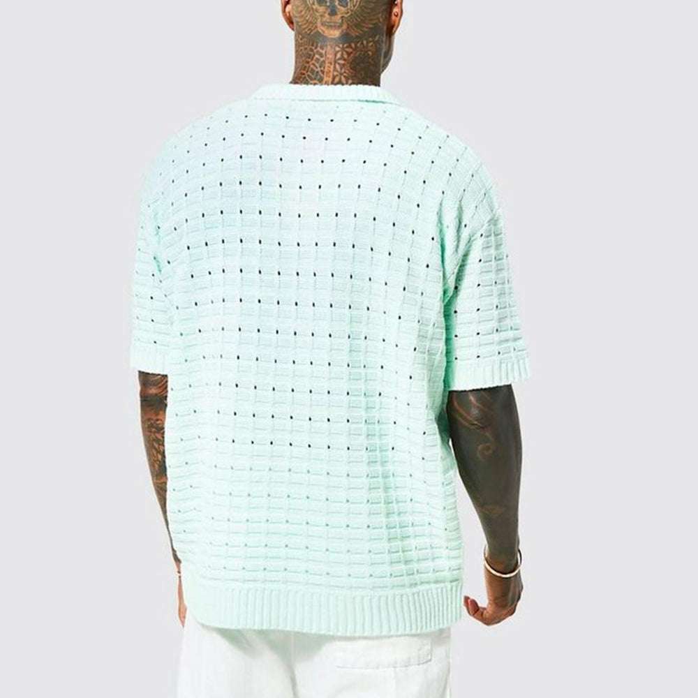 Men's knitted short-sleeve polo shirt P1194 Men's knitted short-sleeve polo shirt P1194