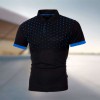 Summer fashion men's polka dot print short-sleeved lapel polo shirt P1027 Summer fashion men's polka dot print short-sleeved lapel polo shirt P1027