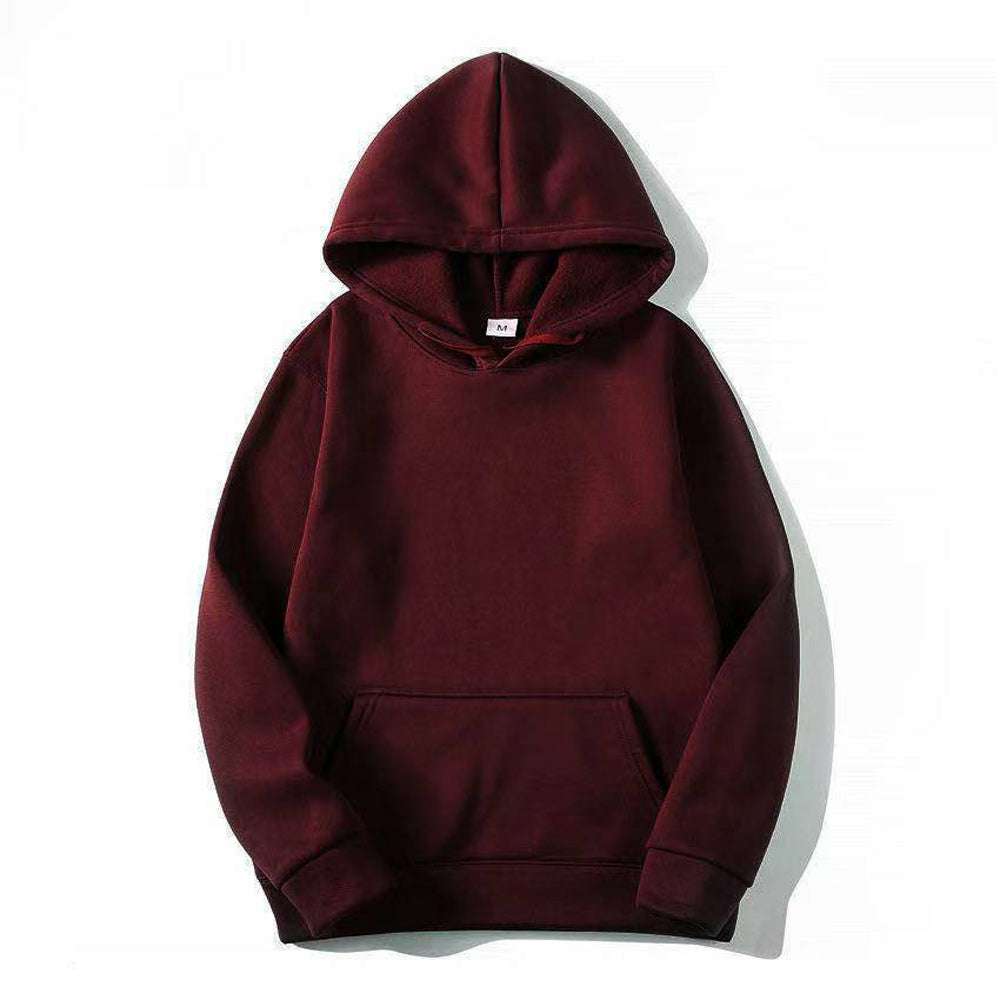 Multicolor Couple's Basic Fleece Thickened Hoodie Multicolor Couple's Basic Fleece Thickened Hoodie