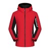 Couples style reflective warm outdoor hooded jacket