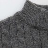 Autumn new men's zipper half-high collar twist knit bottoming shirt Autumn new men's zipper half-high collar twist knit bottoming shirt