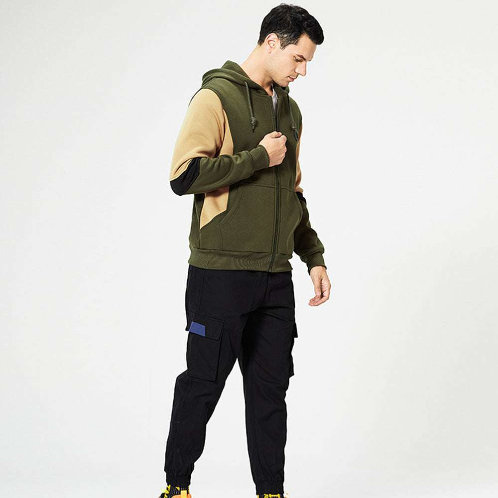 New Men's Fashion Colorblock Contrast Cardigan P1275 New Men's Fashion Colorblock Contrast Cardigan P1275