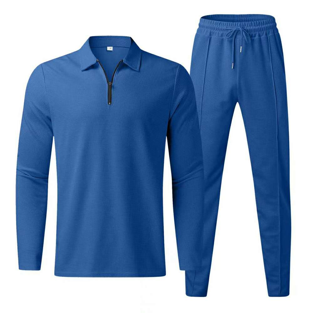Men's Long Sleeve Polo Shirt Set Men's Long Sleeve Polo Shirt Set