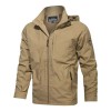 New Men's Solid Color Mountaineering Fashion Windproof Jacket
