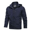 New Men's Solid Color Mountaineering Fashion Windproof Jacket