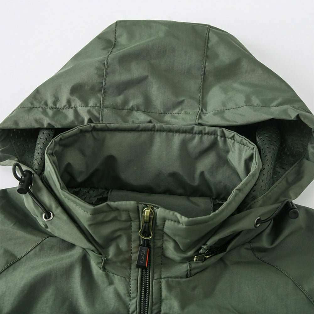 New Men's Solid Color Mountaineering Fashion Windproof Jacket