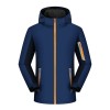 Couples style reflective warm outdoor hooded jacket
