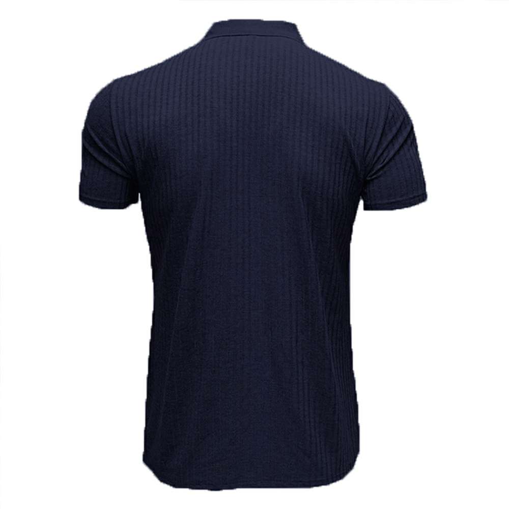 Summer new high elastic men's knitted textured POLO shirt P1130 Summer new high elastic men's knitted textured POLO shirt P1130