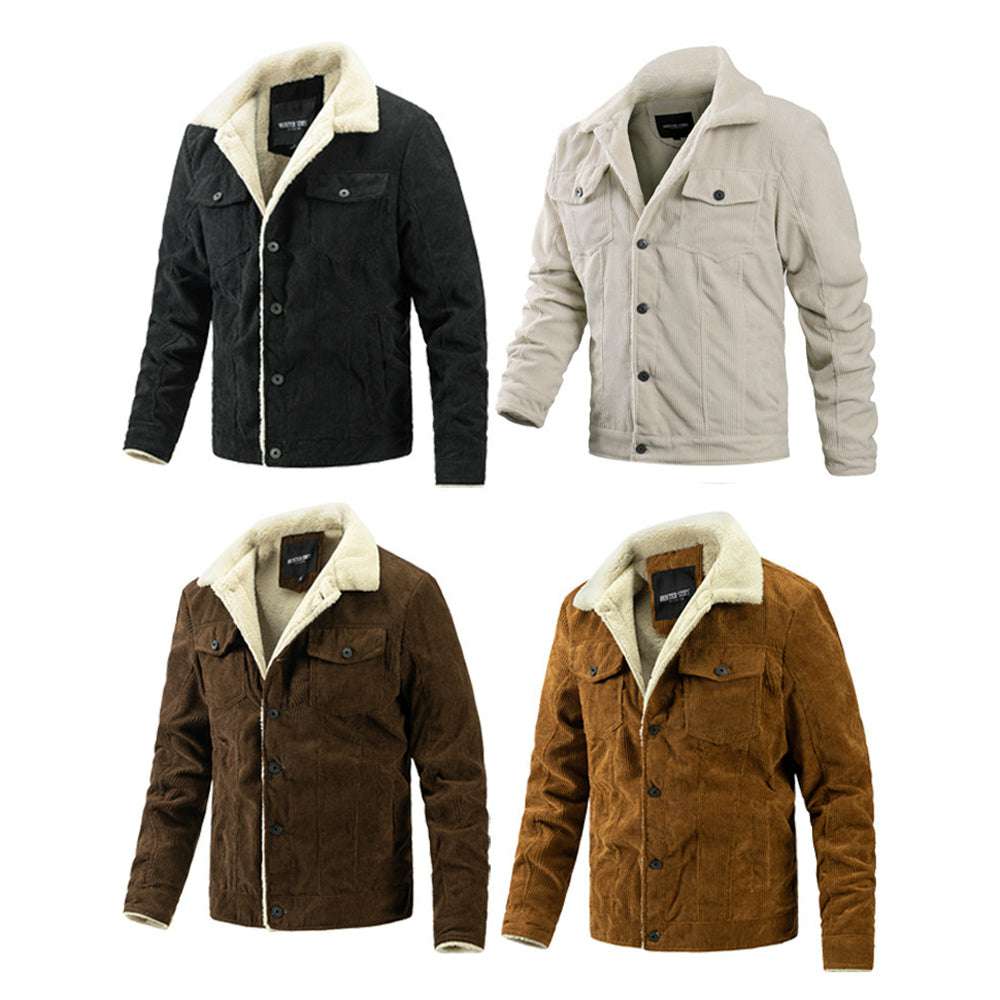 Men's Corduroy Fleece Fashion Thermal Jacket Men's Corduroy Fleece Fashion Thermal Jacket