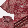 Men's Ethnic Short Sleeve Hawaiian Floral Shirt