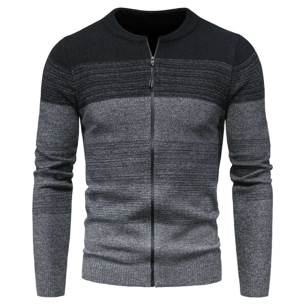 Men's Fashion Motley Knit Sweater Cardigan P1232