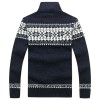 Men's Slim Collar Jacquard Knit Jacket P1269 Men's Slim Collar Jacquard Knit Jacket P1269