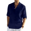 New Spring Summer Men's Comfortable Breathable Linen Shirt New Spring Summer Men's Comfortable Breathable Linen Shirt