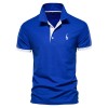 Men's Short Sleeve Fawn Embroidered Polo Shirt P1007 Men's Short Sleeve Fawn Embroidered Polo Shirt P1007