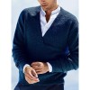 Men's V-neck solid color slim-fit pullover sweater Men's V-neck solid color slim-fit pullover sweater