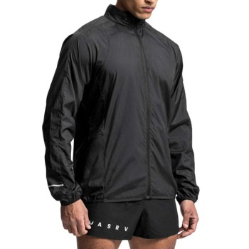 Men's Solid Color Stand Collar Zip Loose Jacket P1258