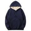 Fashion plus fleece hooded warm sports sweater