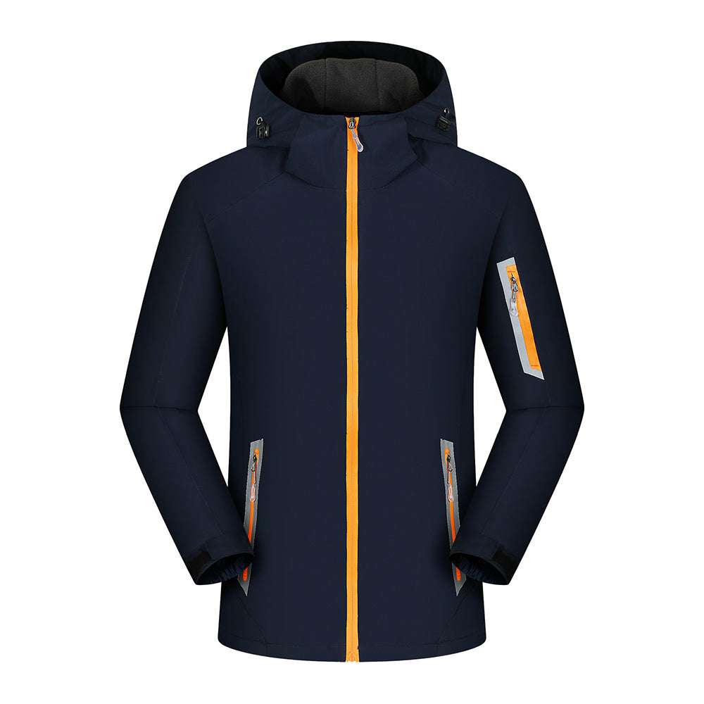 Fleece-lined outdoor reflective jacket Fleece-lined outdoor reflective jacket