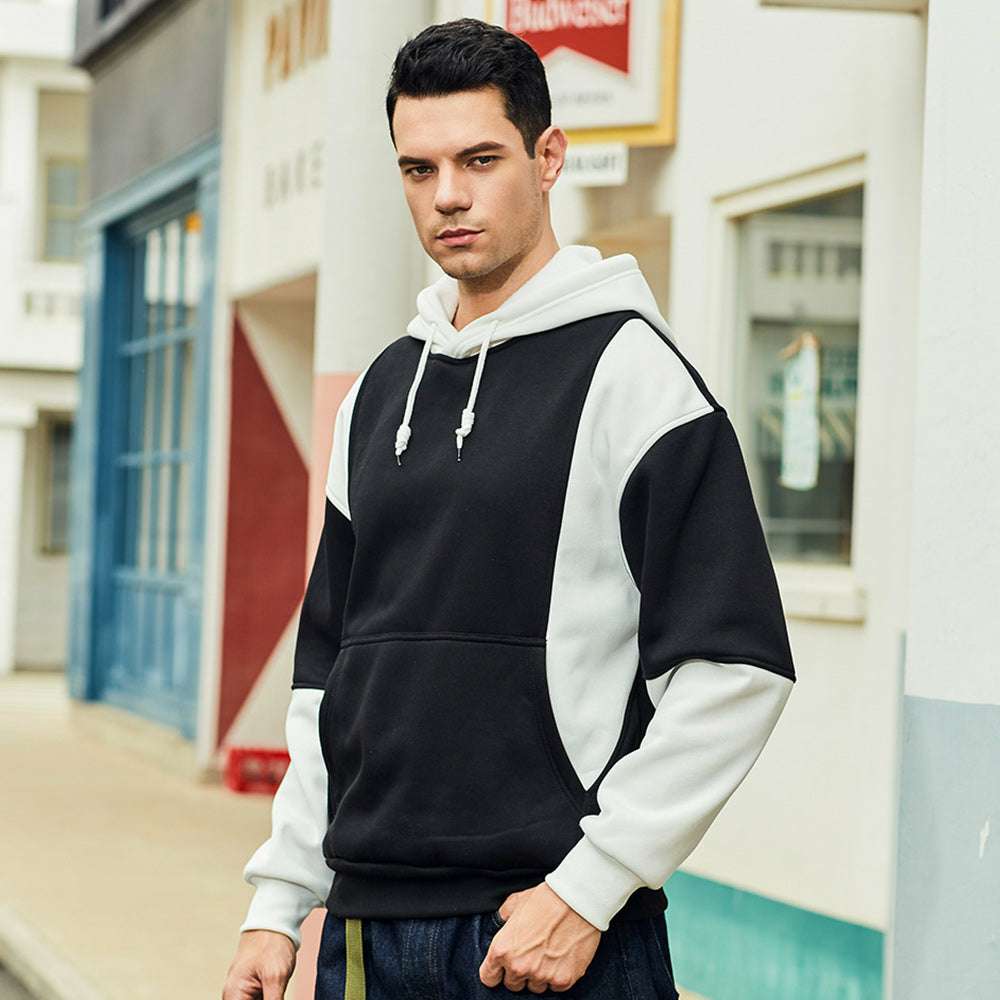 New Fashion Colorblock Men's Trendy Hoodie