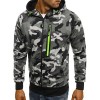 Men's camouflage hooded zipper cardigan sweater jacket P1209 Men's camouflage hooded zipper cardigan sweater jacket P1209