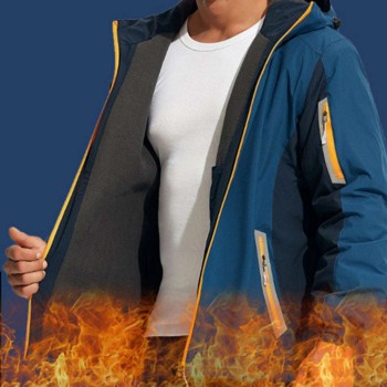 Fleece-lined outdoor reflective jacket
