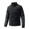 Men's stand collar thin winter thermal padded jacket