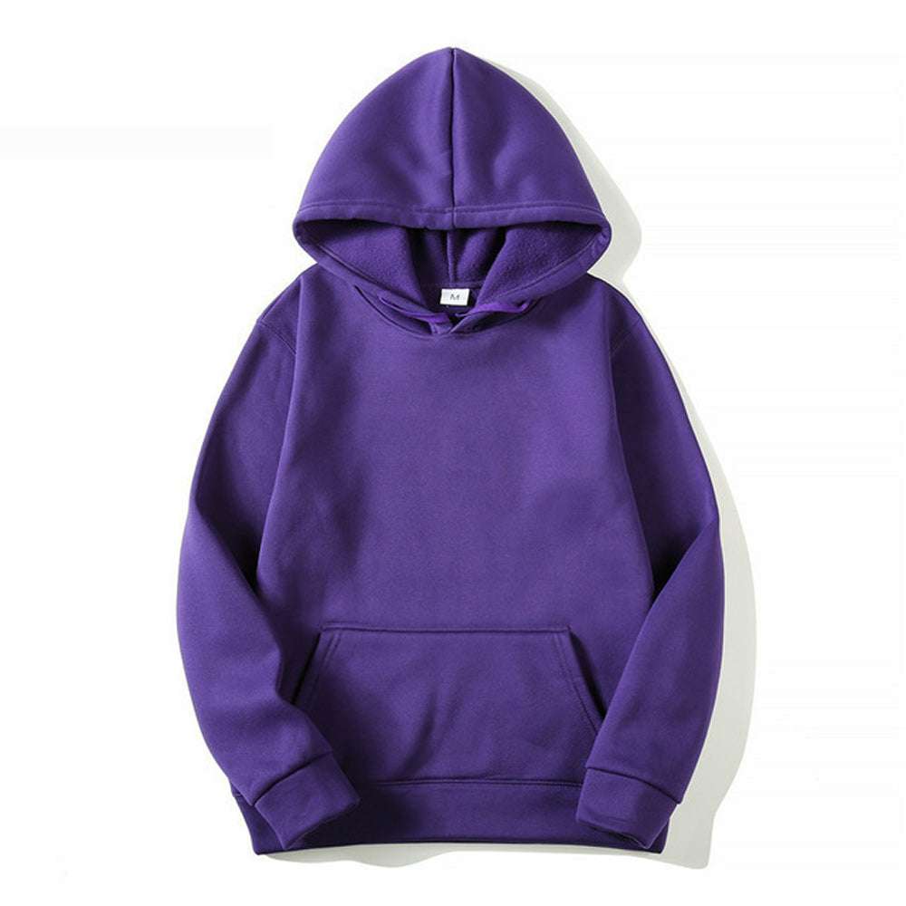 Multicolor Couple's Basic Fleece Thickened Hoodie Multicolor Couple's Basic Fleece Thickened Hoodie
