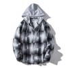 Men's Plaid Hooded Shirt P1245 Men's Plaid Hooded Shirt P1245
