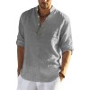 New Spring Summer Men's Comfortable Breathable Linen Shirt New Spring Summer Men's Comfortable Breathable Linen Shirt