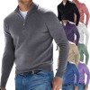 New Men's Solid Color  Bottoming Shirt P1173