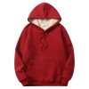 Fashion plus fleece hooded warm sports sweater