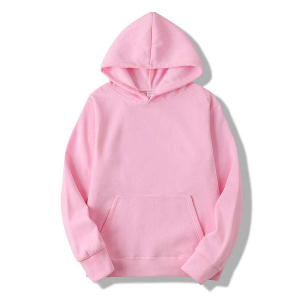 Multicolor Couple's Basic Fleece Thickened Hoodie Multicolor Couple's Basic Fleece Thickened Hoodie
