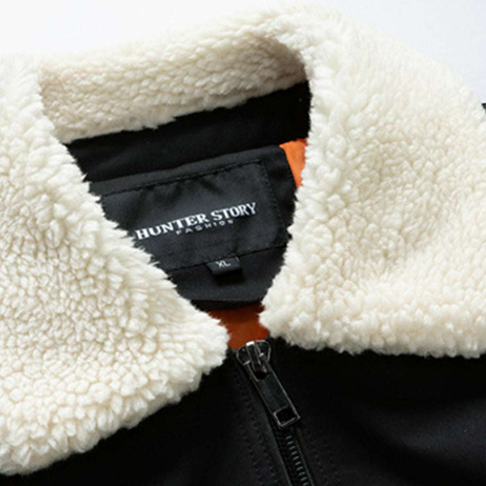 New men's comfortable fur collar thermal jacket New men's comfortable fur collar thermal jacket