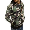 Men's camouflage hooded zipper cardigan sweater jacket P1209 Men's camouflage hooded zipper cardigan sweater jacket P1209