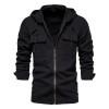 Men's Solid Color Pocket Fashion Slim Fit Cardigan P1241
