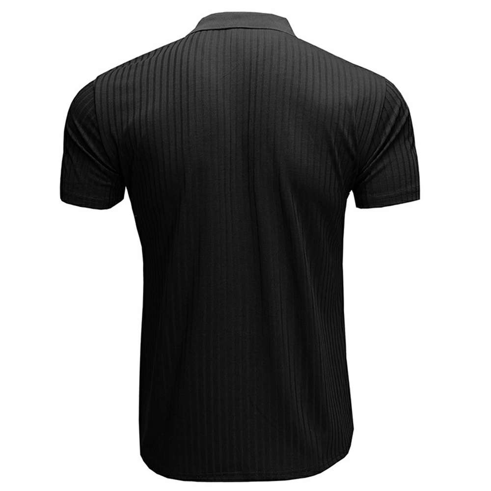 Summer new high elastic men's knitted textured POLO shirt P1130 Summer new high elastic men's knitted textured POLO shirt P1130