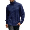 Men's Solid Color Long Sleeve Knit Turtleneck Sweater Men's Solid Color Long Sleeve Knit Turtleneck Sweater