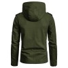 Fashion Men's Hooded Cotton Cardigan Jacket