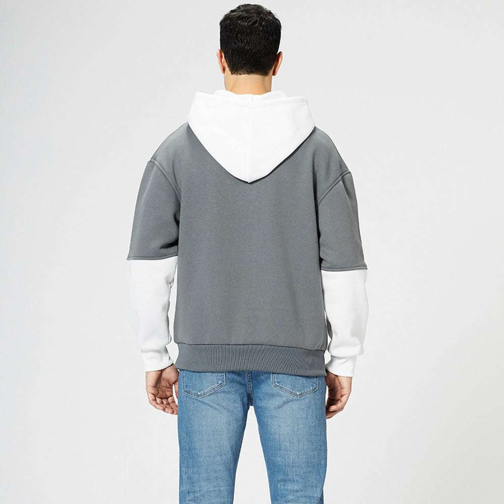 New Fashion Colorblock Men's Trendy Hoodie