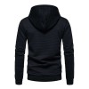 New Men's Fashion Check Casual Pocket Pullover Hoodie