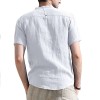 Solid Color Henley Collar Short Sleeve Shirt Solid Color Henley Collar Short Sleeve Shirt
