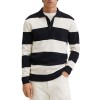 Men's Fashion Black and White Striped Knitwear P1097