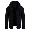 Fashion Men's Hooded Cotton Cardigan Jacket