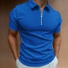 Summer men's polo shirt solid color short-sleeved lapel t-shirt P1123 Summer men's polo shirt solid color short-sleeved lapel t-shirt P1123