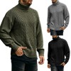 Men's Solid Color Long Sleeve Knit Turtleneck Sweater Men's Solid Color Long Sleeve Knit Turtleneck Sweater