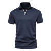 New solid color v-neck men's business POLO shirt casual short-sleeved P1024 New solid color v-neck men's business POLO shirt casual short-sleeved P1024