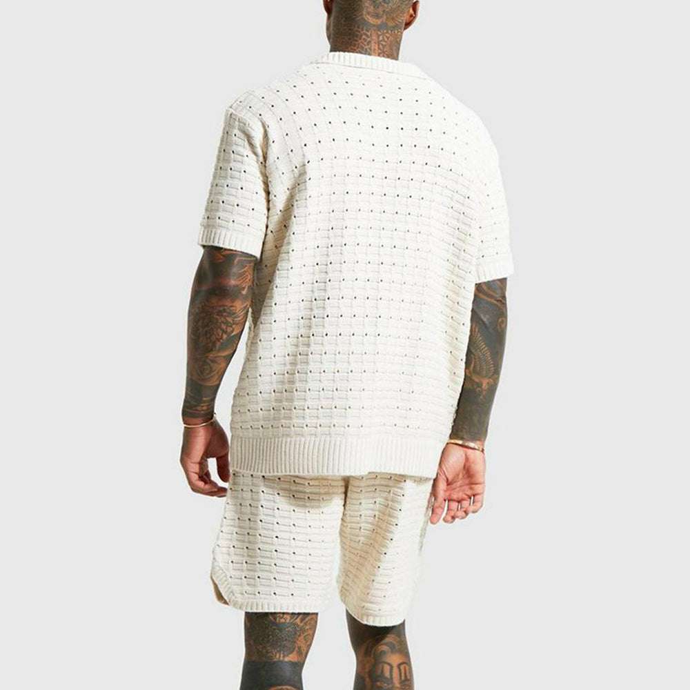 Men's knitted short-sleeve polo shirt P1194 Men's knitted short-sleeve polo shirt P1194