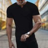 Spring Summer New V Neck Casual T Shirts For Men