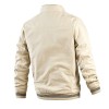 Fashion Men's Rib Neck Solid Jacket Fashion Men's Rib Neck Solid Jacket