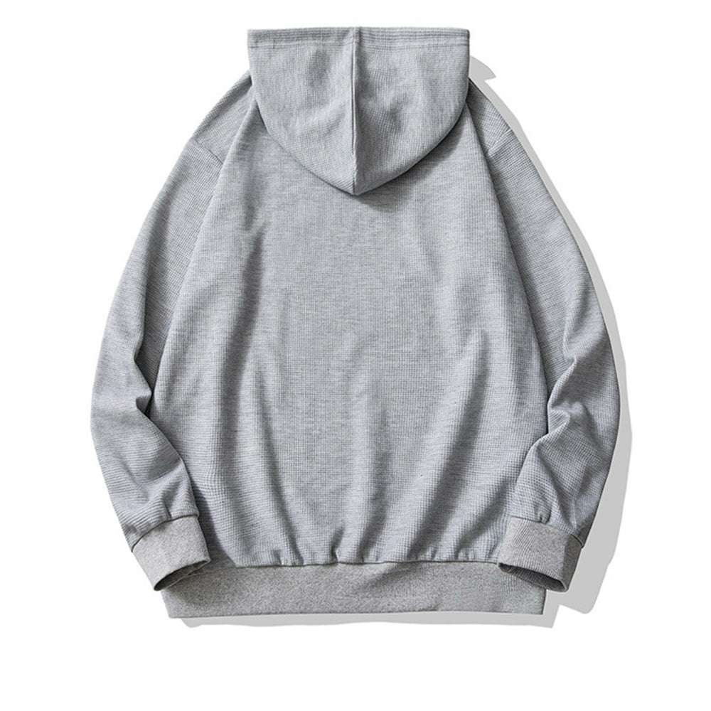 Plaid Men's Solid Color Hoodie Plaid Men's Solid Color Hoodie